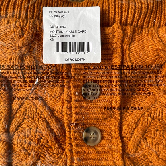 NEW Free People Montana Cable Cardigan - Picture 13 of 14